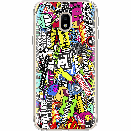 Чехол BoxFace Samsung J330 Galaxy J3 2017 Multicolored Inscriptions