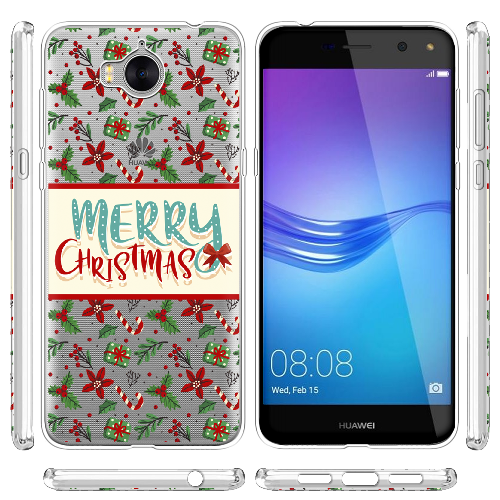 Чехол BoxFace Huawei Y5 2017 Vintage Christmas Congratulation