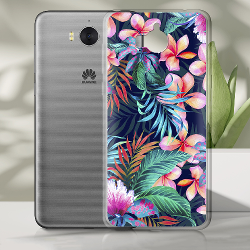 Чехол BoxFace Huawei Y5 2017 flowers in the tropics