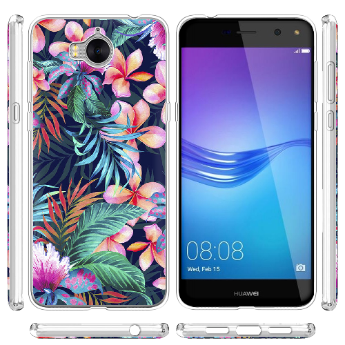 Чехол BoxFace Huawei Y5 2017 flowers in the tropics