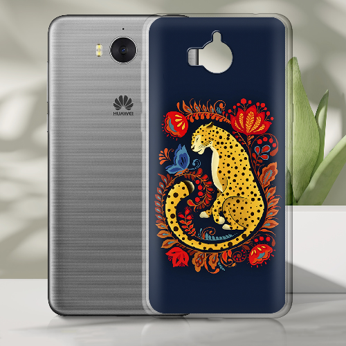 Чехол BoxFace Huawei Y5 2017 Petrykivka Leopard