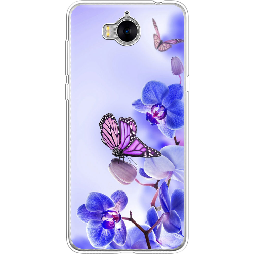 Чехол BoxFace Huawei Y5 2017 Orchids and Butterflies