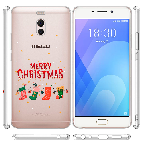 Чехол Boxface Meizu M6 Note Рождественские Носки