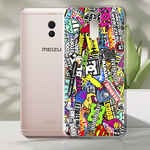 Чехол Boxface Meizu M6 Note Multicolored Inscriptions