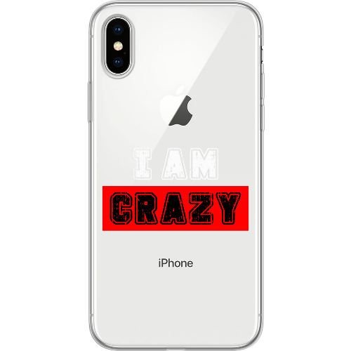 Чехол BoxFace iPhone X I'm Crazy