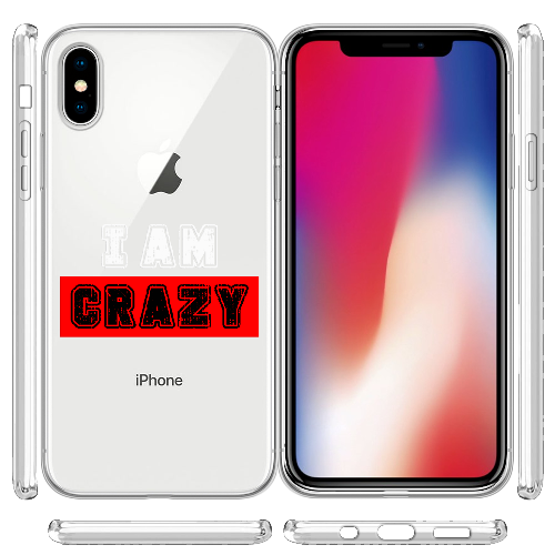 Чехол BoxFace iPhone X I'm Crazy