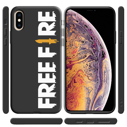 Чехол BoxFace iPhone X Белый Free Fire