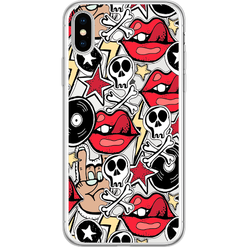 Чехол BoxFace iPhone X Rock Graffiti