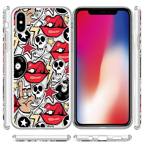 Чехол BoxFace iPhone X Rock Graffiti