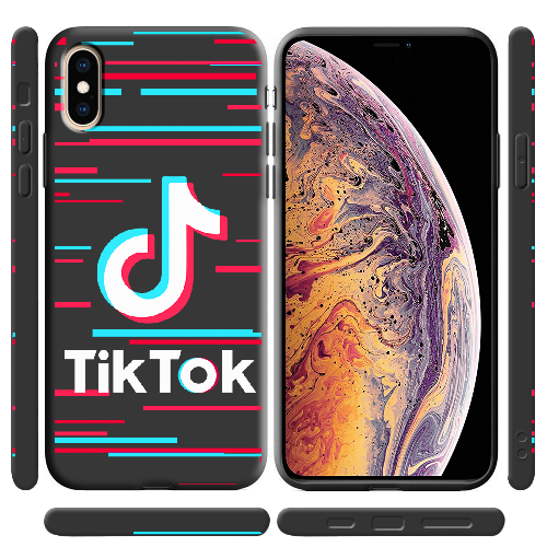 Чехол BoxFace iPhone X Tik Tok