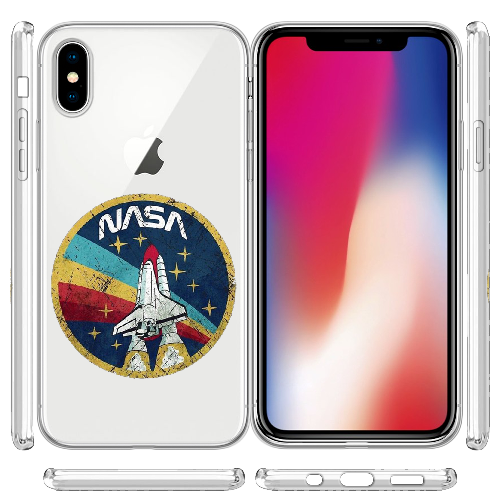 Чехол BoxFace iPhone X Space Shuttle NASA