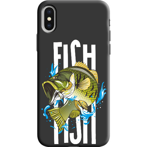 Чехол BoxFace iPhone X Bass fish