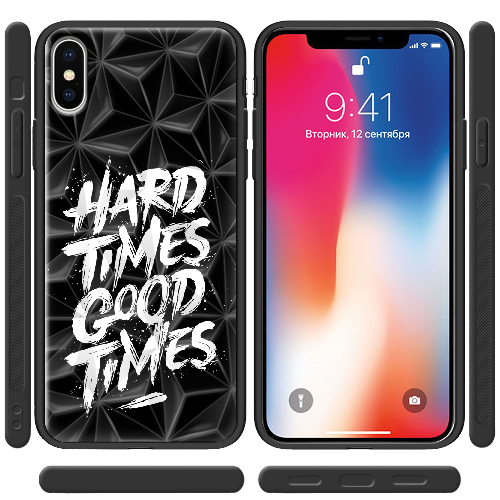 Чехол BoxFace iPhone X Hard Times