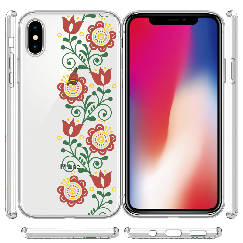 Чехол BoxFace iPhone X Ethno Flower