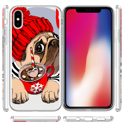 Чехол BoxFace iPhone X Winter Puggy