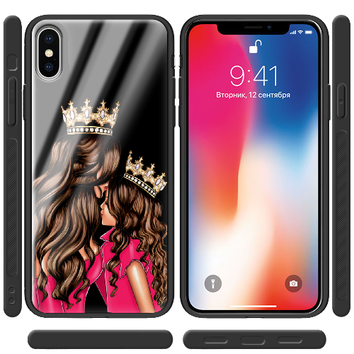 Чехол BoxFace iPhone X Queen and Princess