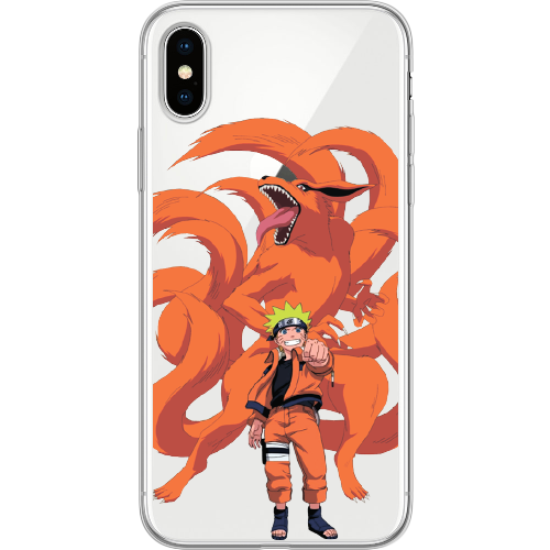 Чехол BoxFace iPhone X Naruto and Kurama