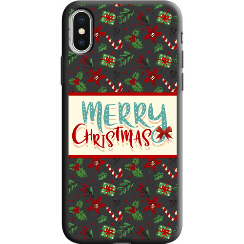 Чехол BoxFace iPhone X Vintage Christmas Congratulation