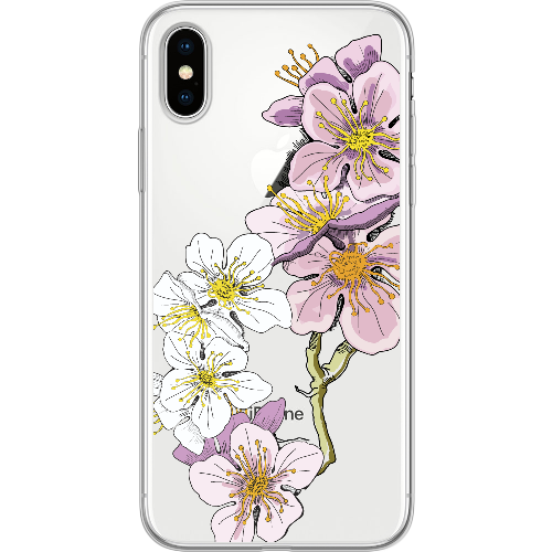 Чехол BoxFace iPhone X Cherry Blossom