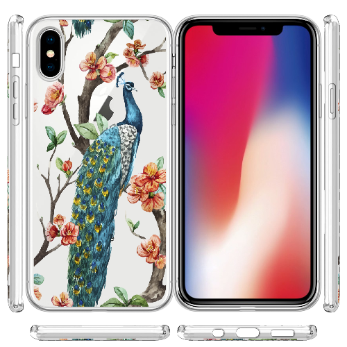 Чехол BoxFace iPhone X Noble Peacock