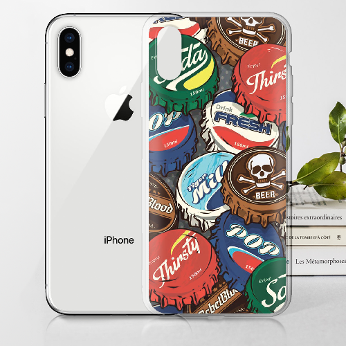 Чехол BoxFace iPhone X Drink Lids