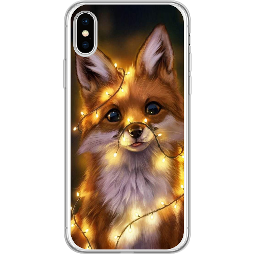 Чехол BoxFace iPhone X Рождественская лиса