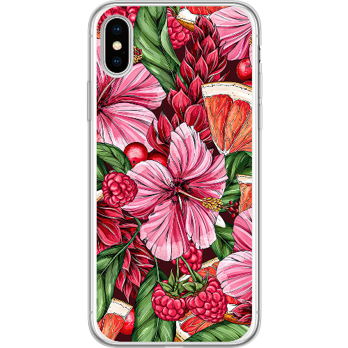 Чехол BoxFace iPhone X Tropical Flowers