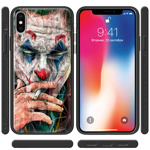 Чехол BoxFace iPhone X Joker Smoking