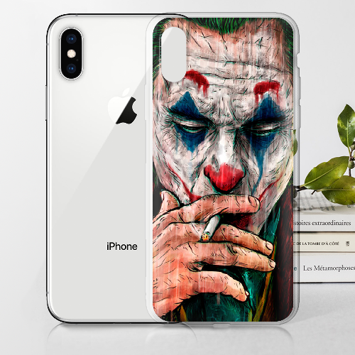 Чехол BoxFace iPhone X Joker Smoking