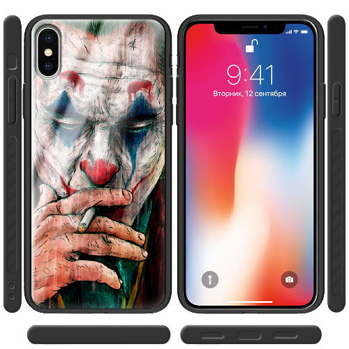 Чехол BoxFace iPhone X Joker Smoking