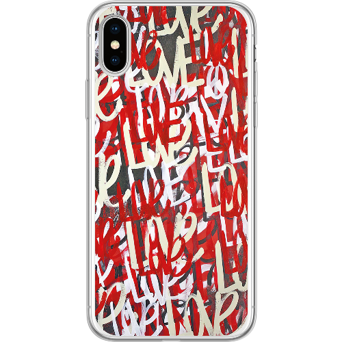 Чехол BoxFace iPhone X Love Graffiti