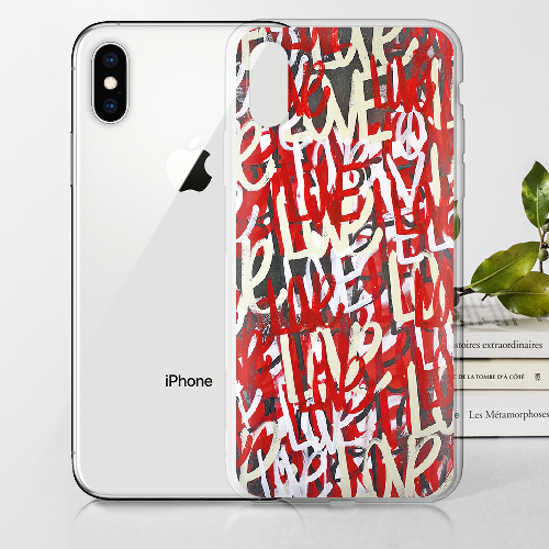 Чехол BoxFace iPhone X Love Graffiti