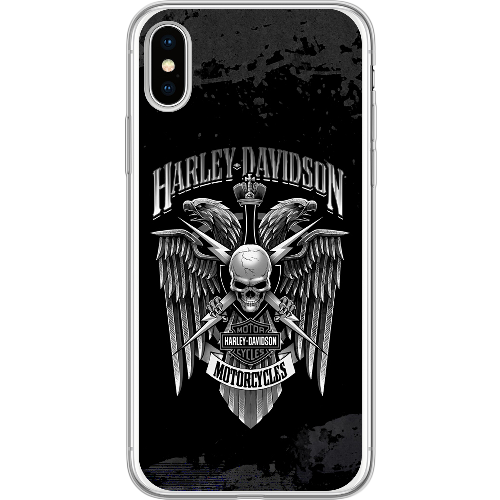 Чехол BoxFace iPhone X Harley Davidson skull and eagles