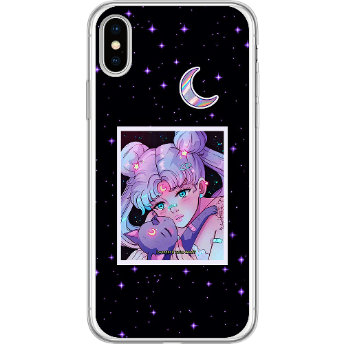 Чехол BoxFace iPhone X Sailor Moon night