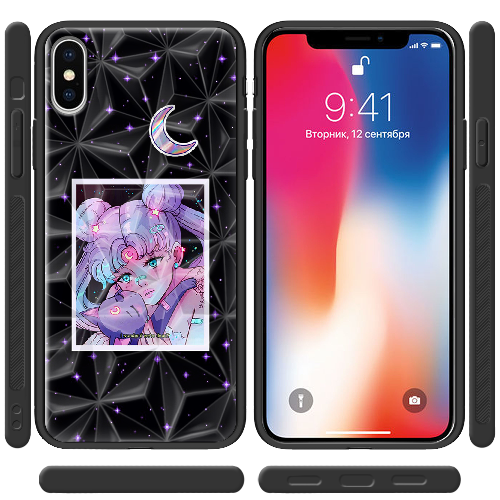 Чехол BoxFace iPhone X Sailor Moon night