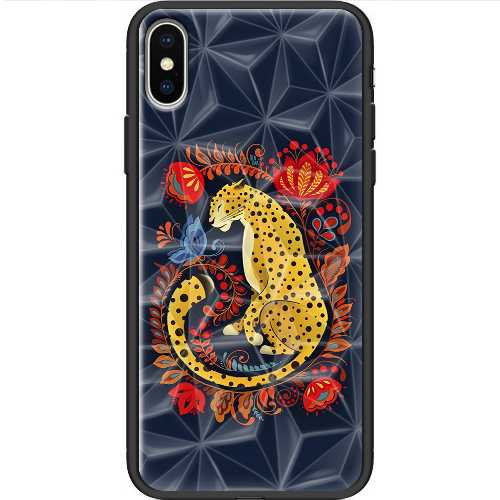 Чехол BoxFace iPhone X Petrykivka Leopard