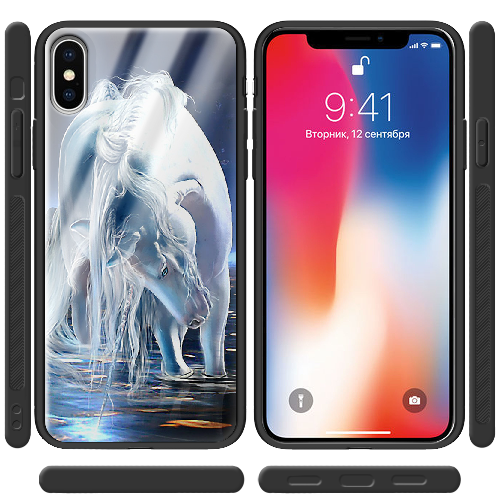 Чехол BoxFace iPhone X White Horse