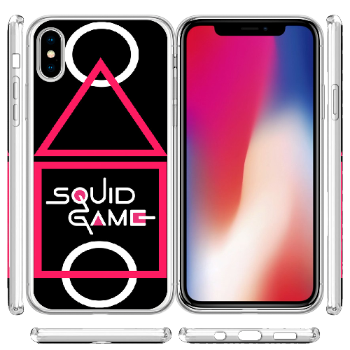Чехол BoxFace iPhone X siquid game поле для игры в кальмара