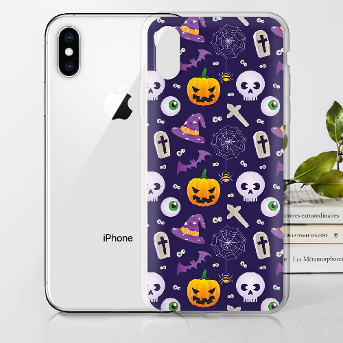 Чехол BoxFace iPhone X Halloween Purple Mood