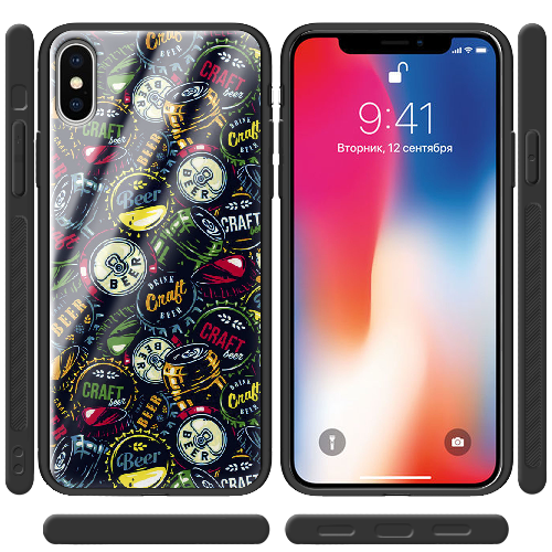 Чехол BoxFace iPhone X Bottle Caps