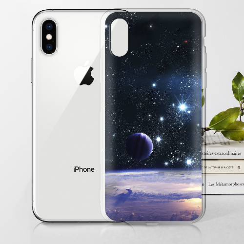 Чехол BoxFace iPhone X Space Landscape