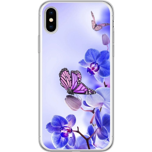 Чехол BoxFace iPhone X Orchids and Butterflies