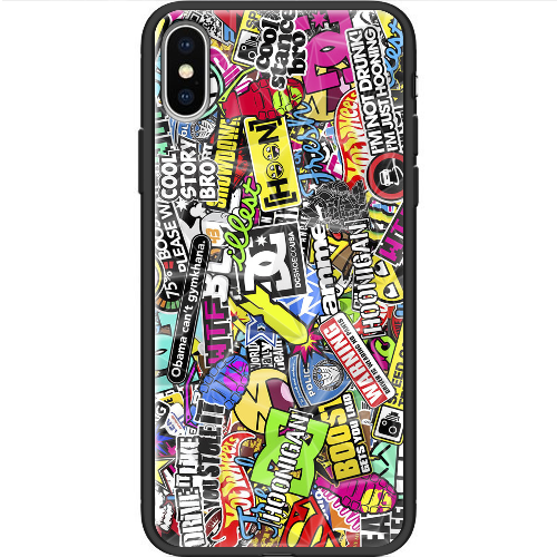 Чехол BoxFace iPhone X Multicolored Inscriptions