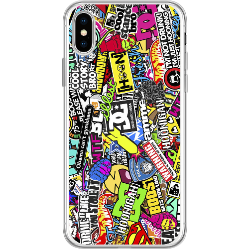 Чехол BoxFace iPhone X Multicolored Inscriptions