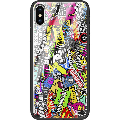 Чехол BoxFace iPhone X Multicolored Inscriptions