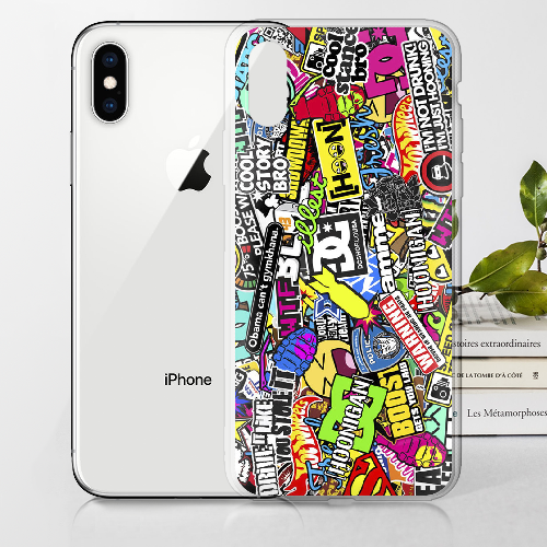 Чехол BoxFace iPhone X Multicolored Inscriptions