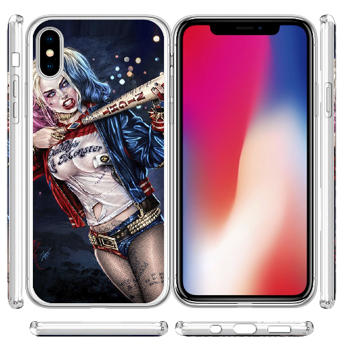 Чехол BoxFace iPhone X Harley Quinn