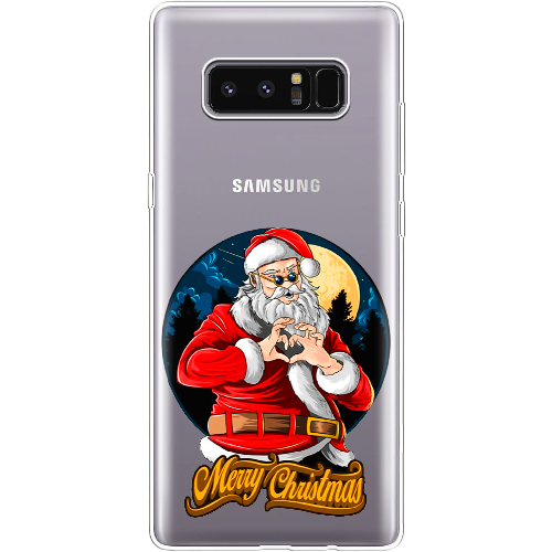 Чехол BoxFace Samsung N950F Galaxy Note 8 Cool Santa and heart