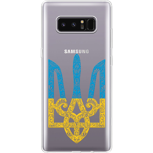Чехол BoxFace Samsung N950F Galaxy Note 8 Жовто-блакитний Тризуб
