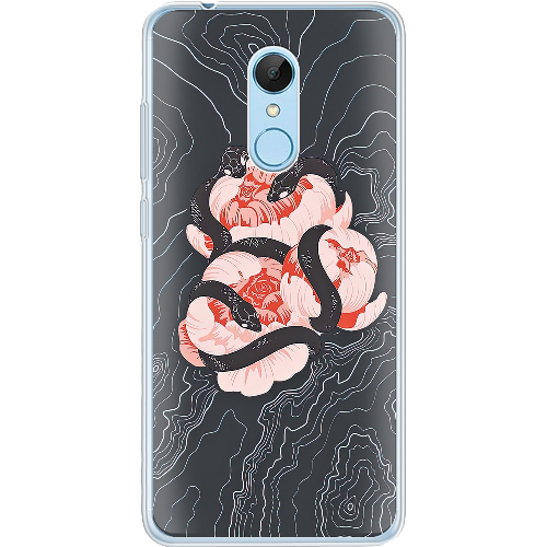 Чехол BoxFace Xiaomi Redmi 5 Snake Rose